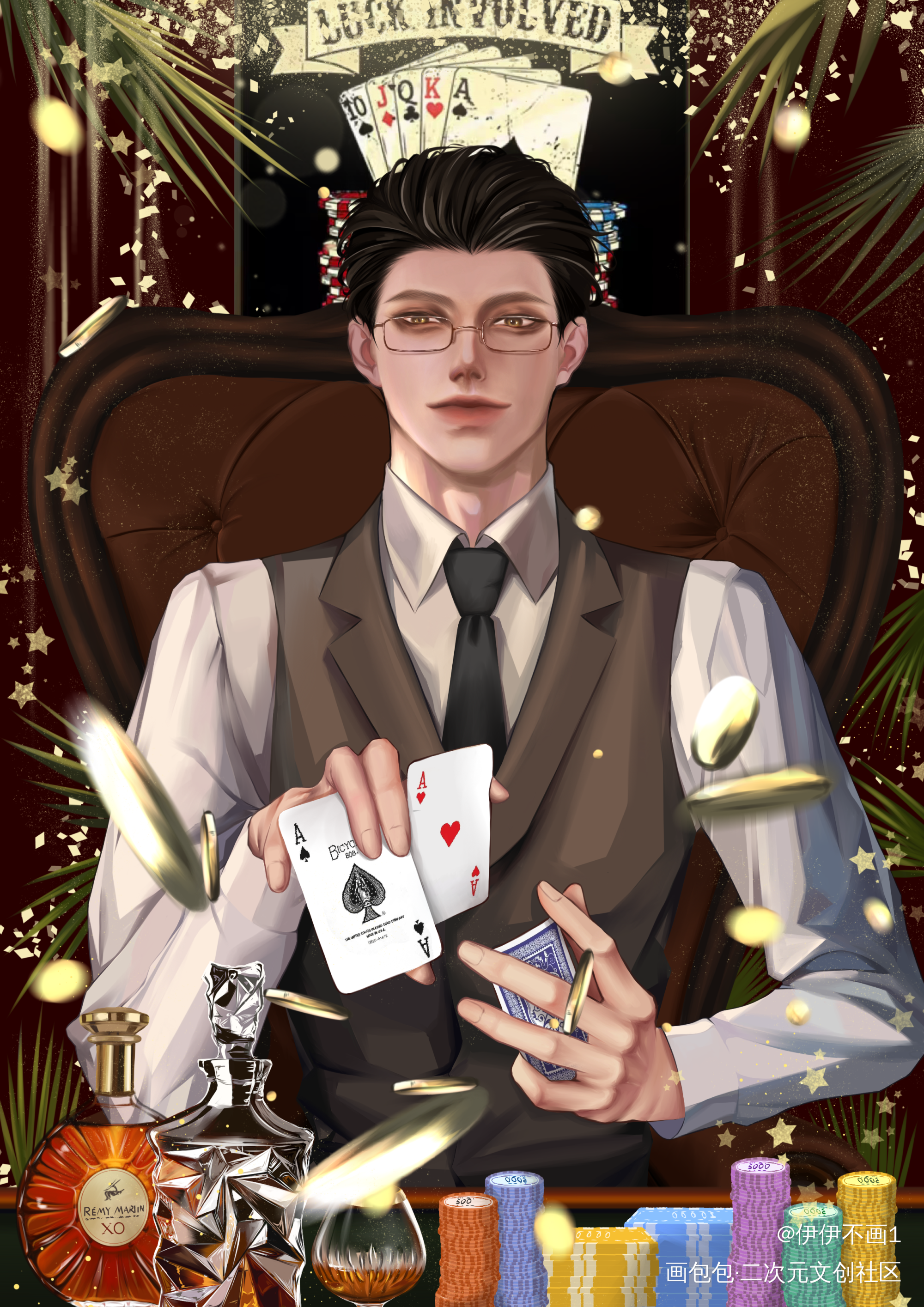 掌控 · 顾天仙_188男团绘画作品