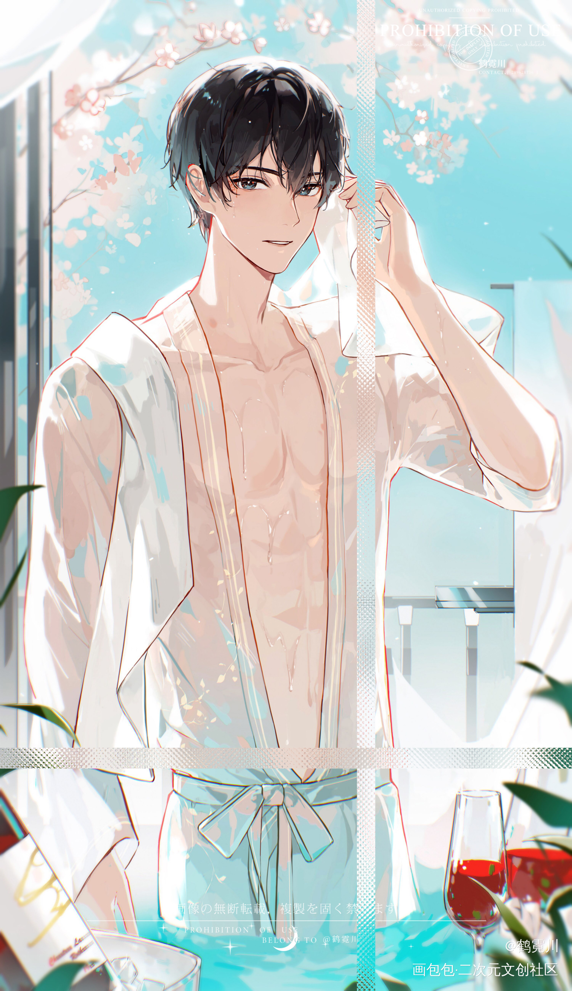 李简·出浴_你却爱着一个傻逼188男团简隋英绘画作品