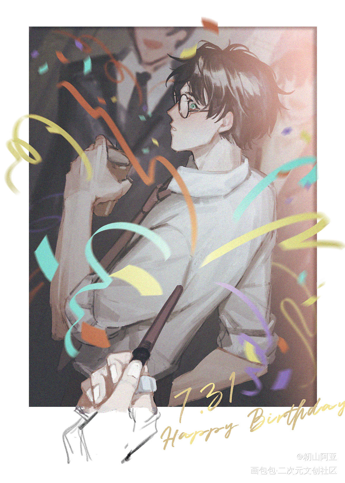哈利宝贝HBD_德哈绘画作品