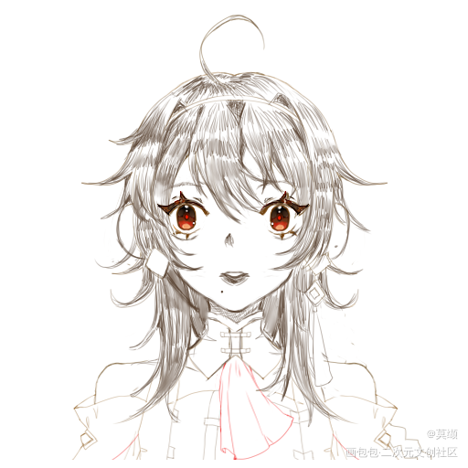 洛天依 乐正绫_乐正绫洛天依板绘涂绘画作品