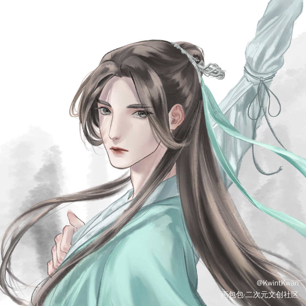 阿峤，看着我_千秋绘画作品