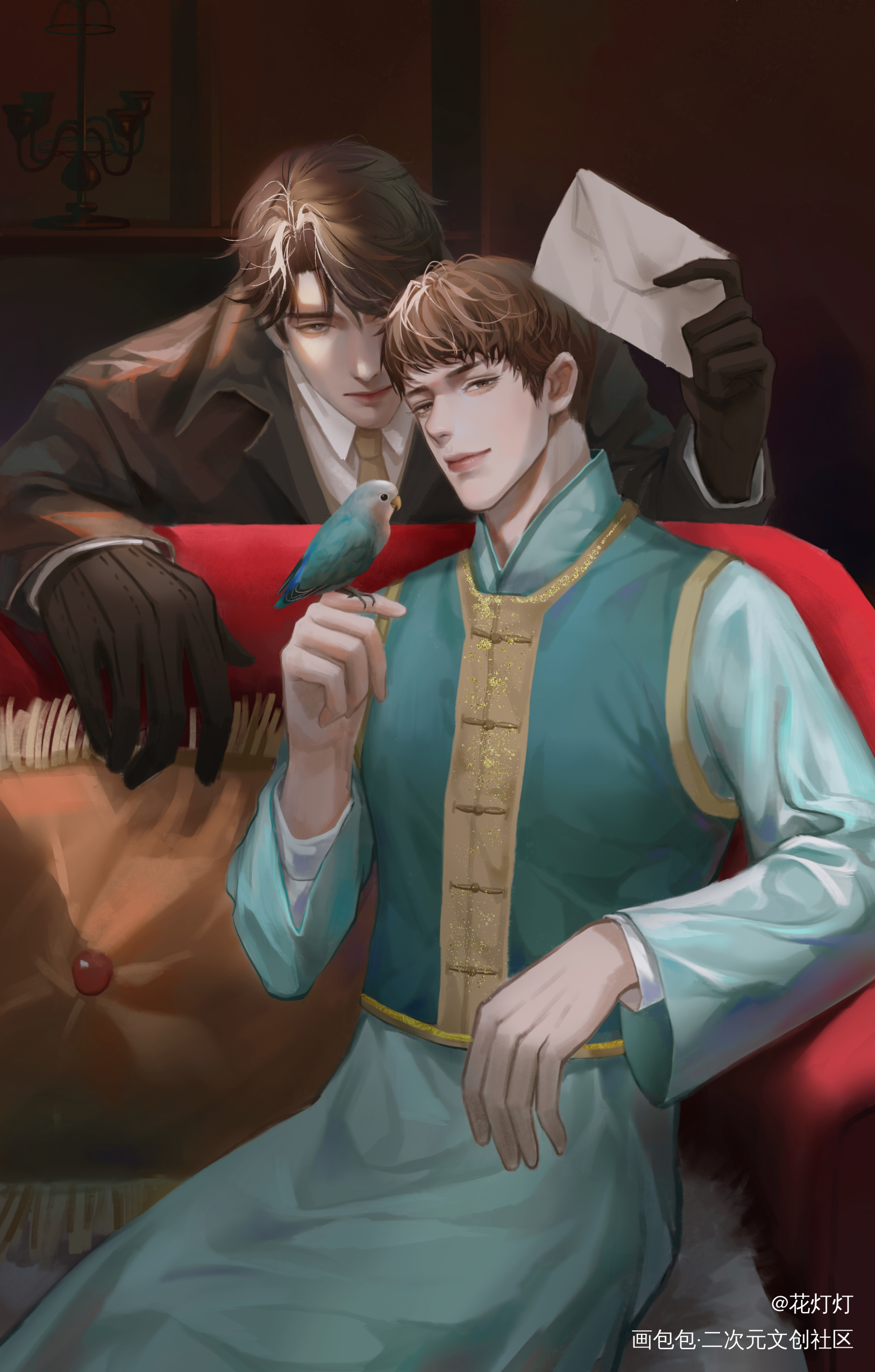 晏周  职替十周年_职业替身188男团晏周绘画作品