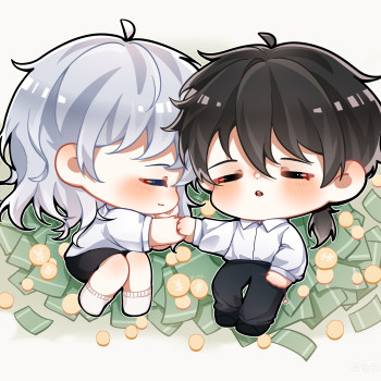 和那个人一起,躺在很多钱上睡觉_我在惊悚游戏里封神绘画作品