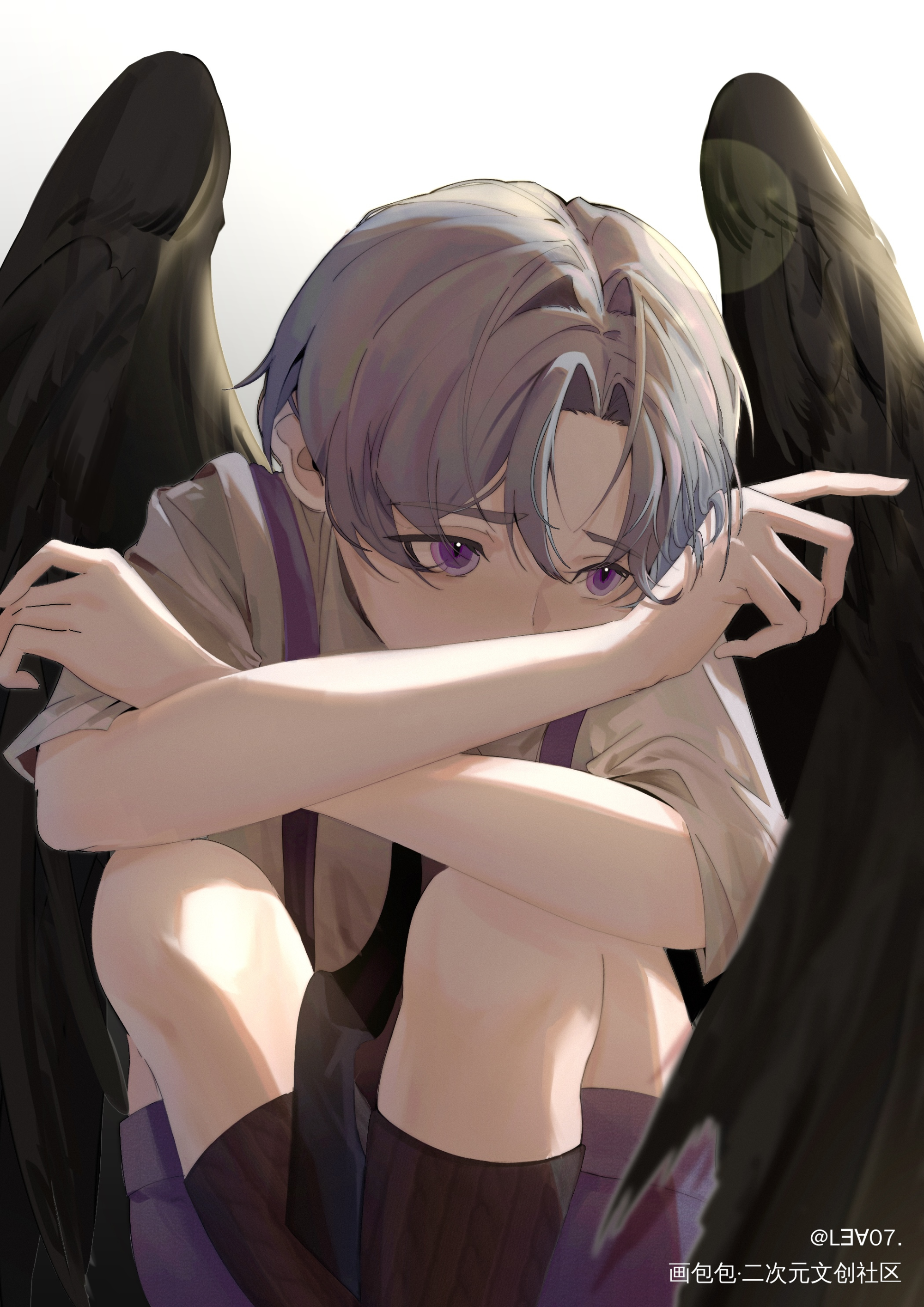 小鸟宝宝🥺🥺_光与夜之恋查理苏平涂摸鱼绘画作品