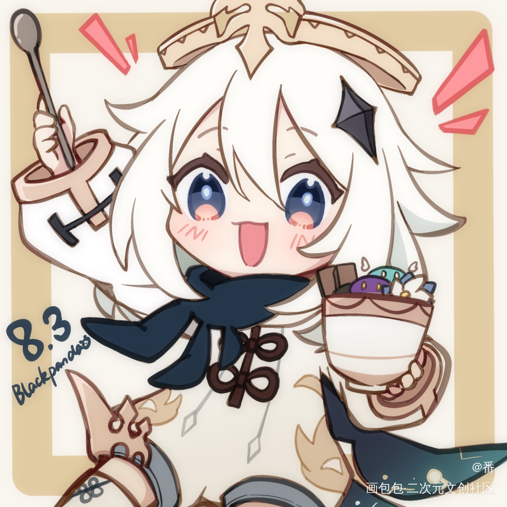 是~派~蒙~_原神派蒙绘画作品