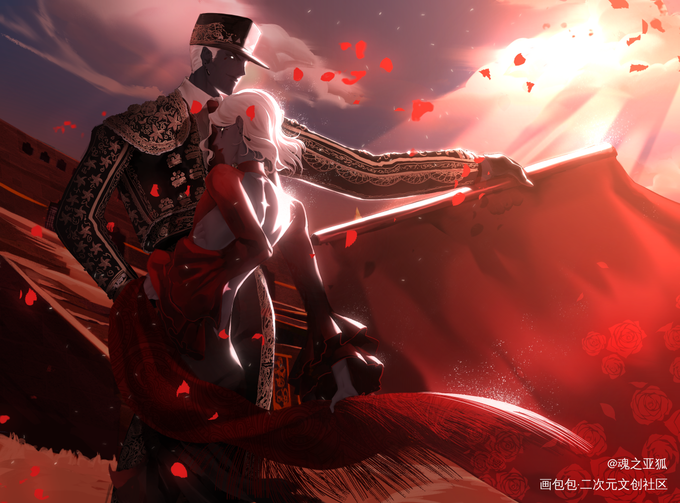斗牛_光遇灯舞光遇ocprocreate光遇sky摸鱼绘画绘画作品