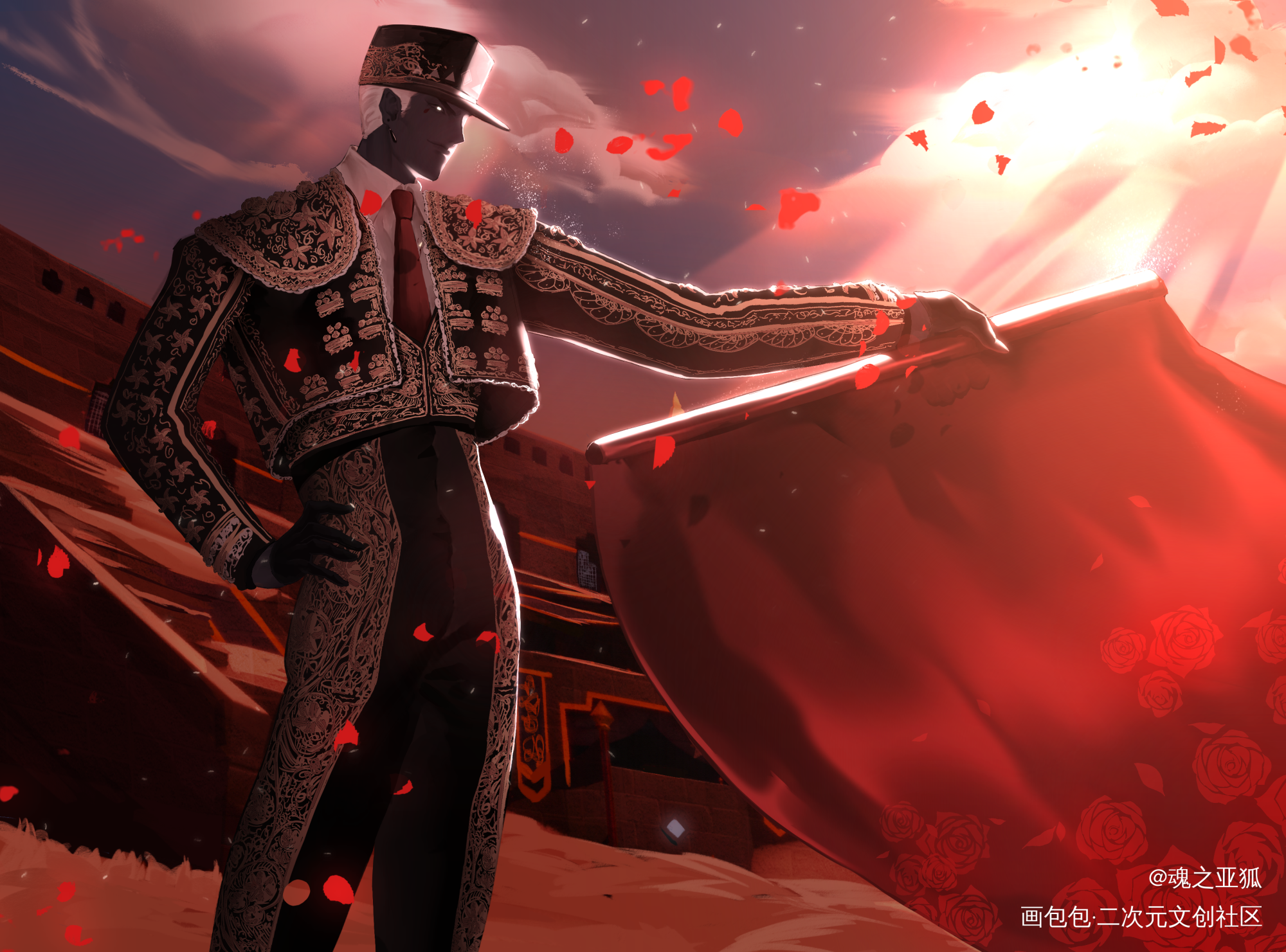 斗牛_光遇灯舞光遇ocprocreate光遇sky摸鱼绘画绘画作品