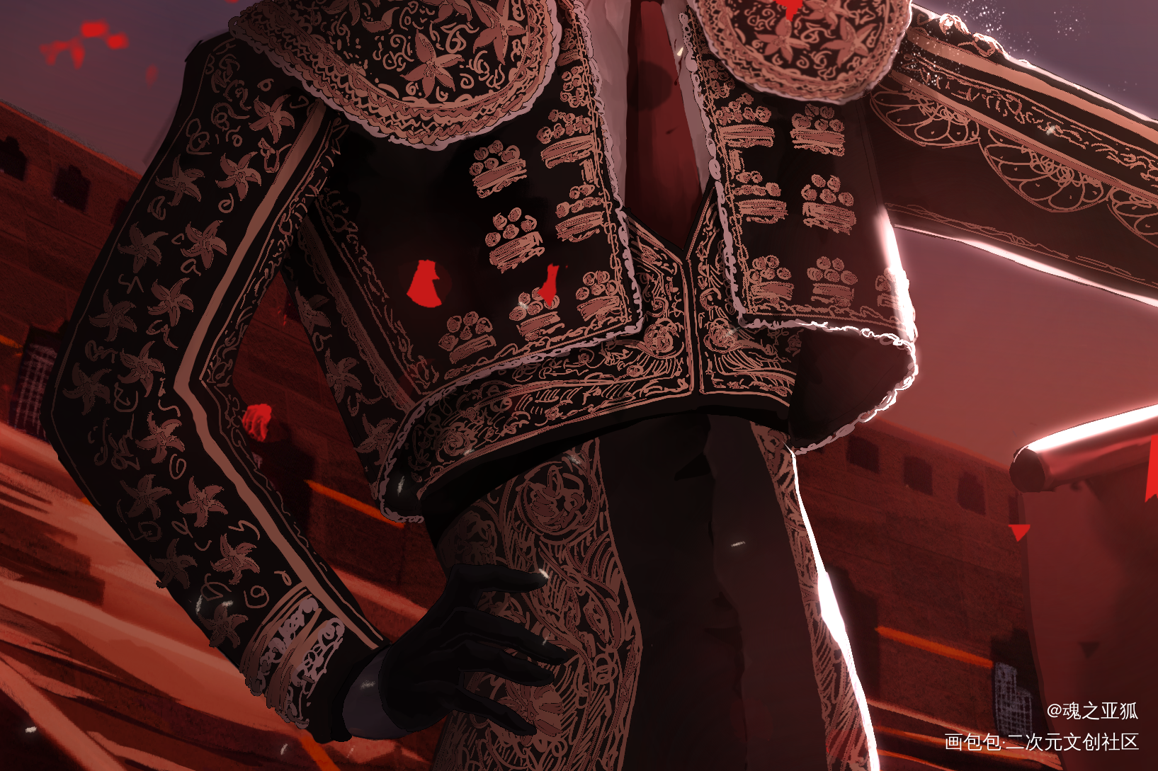 斗牛_光遇灯舞光遇ocprocreate光遇sky摸鱼绘画绘画作品