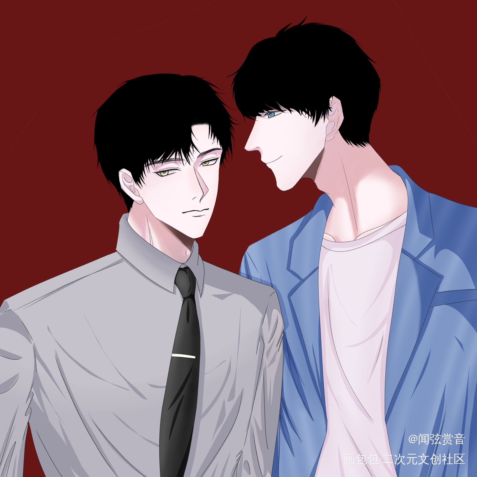 七夕贺图_李简绘画作品