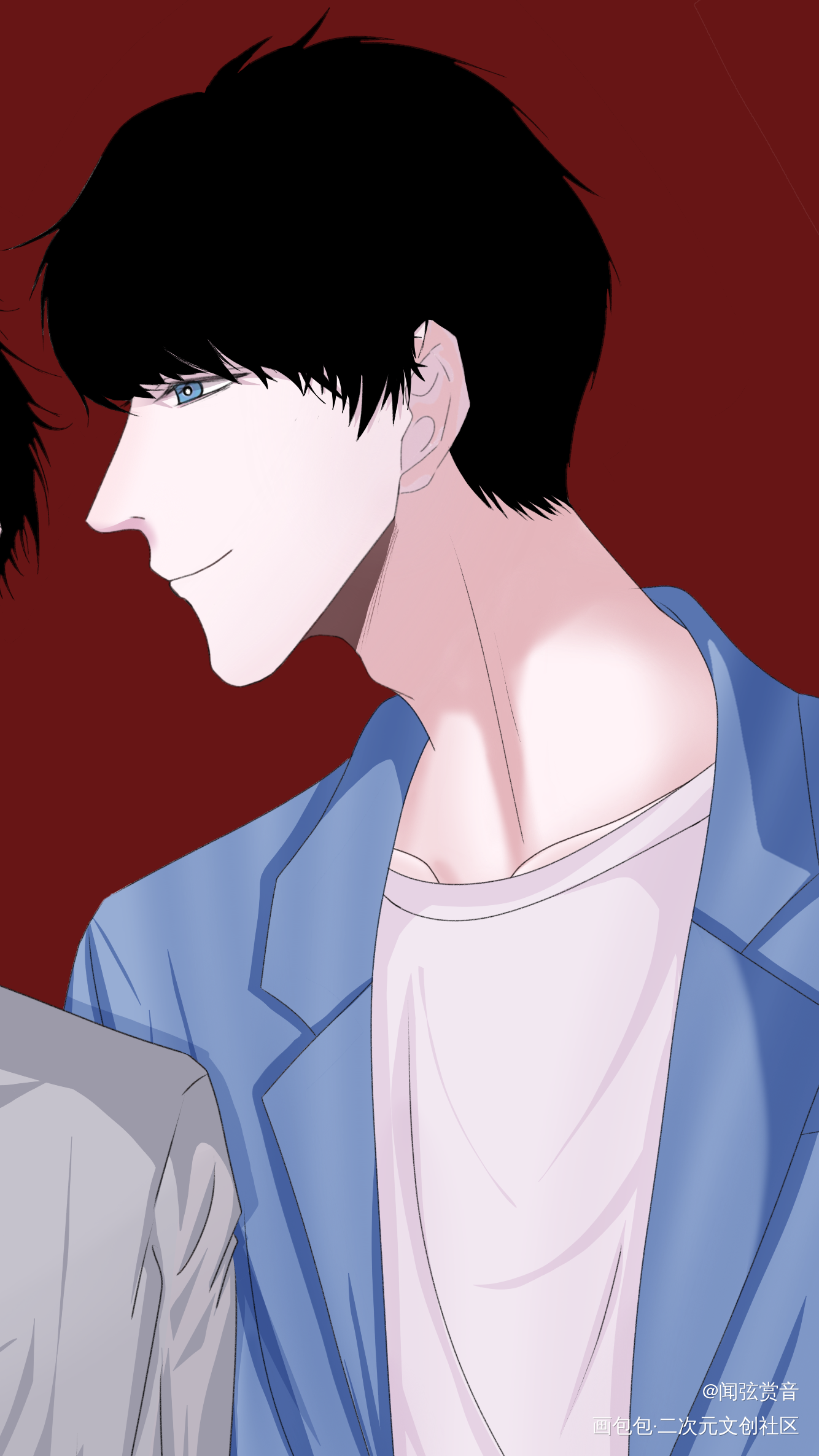 七夕贺图_李简绘画作品