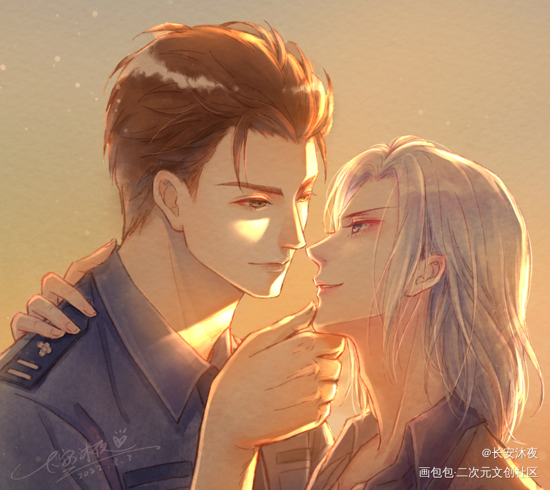 舟渡七夕快乐！_默读舟渡费渡骆闻舟彩色漫画板绘绘画作品