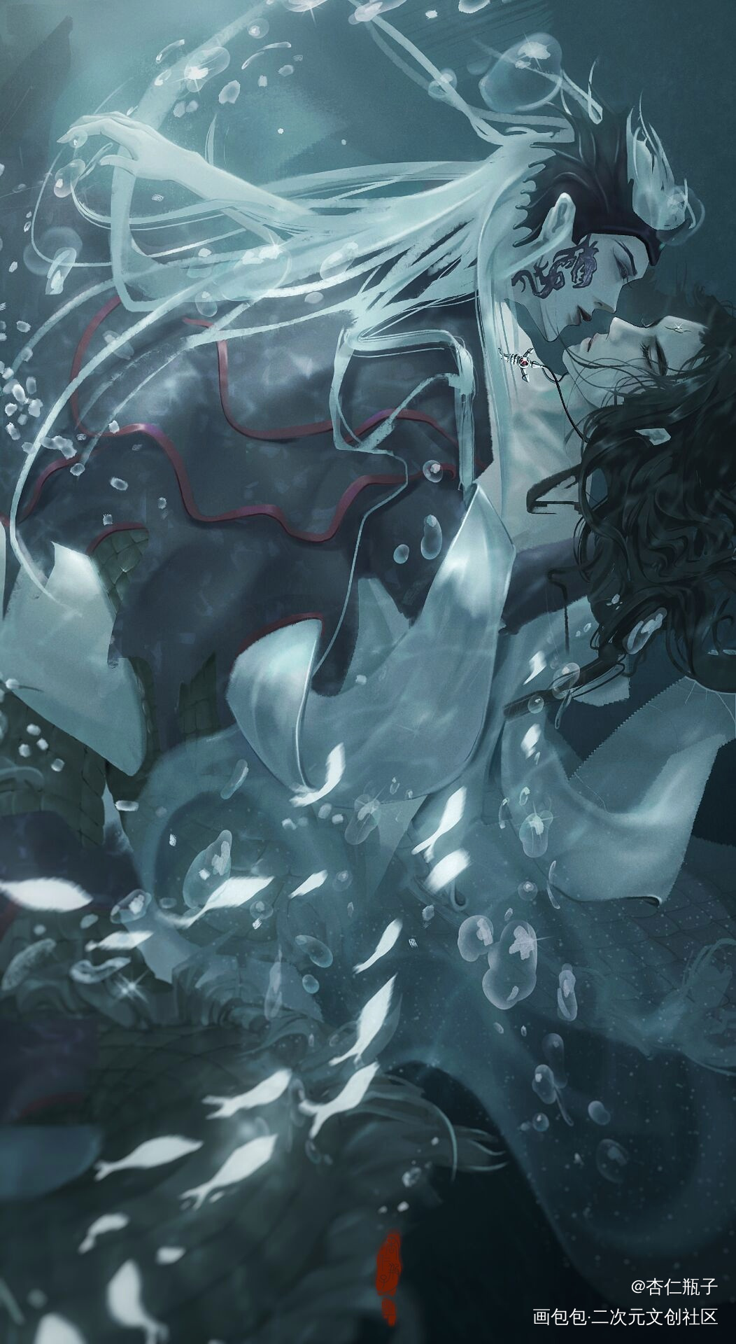 七夕就是要doi_宝莲灯蛟戬绘画作品