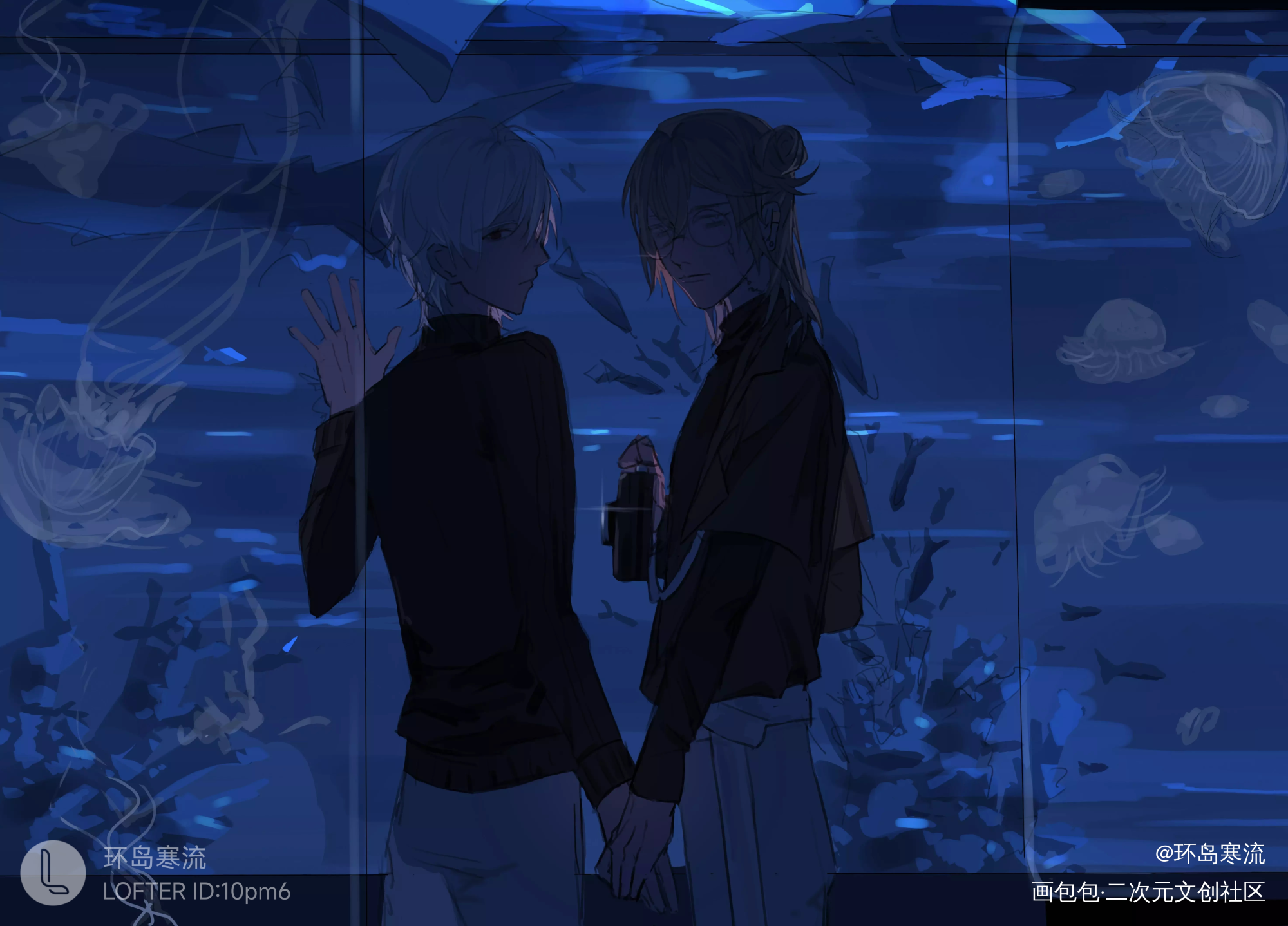 🐟🐟🐟_彩虹社葛叶叶knkzchronoirVtuber绘画作品