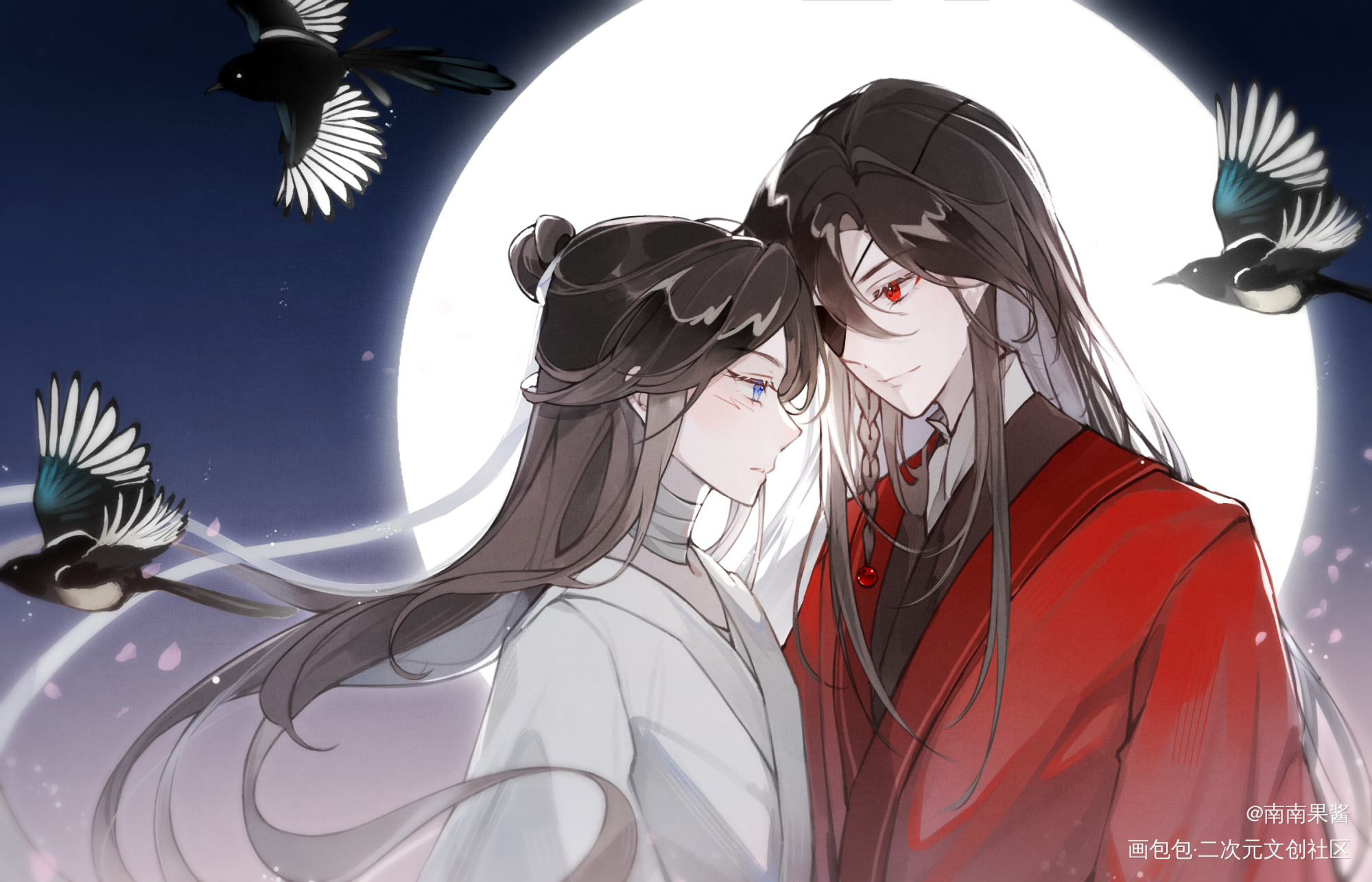 七夕快乐～_天官赐福花怜绘画作品