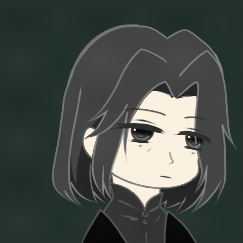 自制西弗小表情包_哈利波特绘画作品