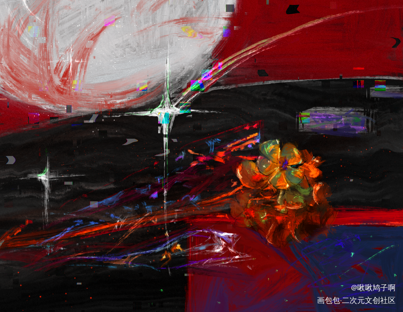 “还会再见面的。”_EVA板绘涂插画画画板绘绘画新世纪福音战士绘画作品