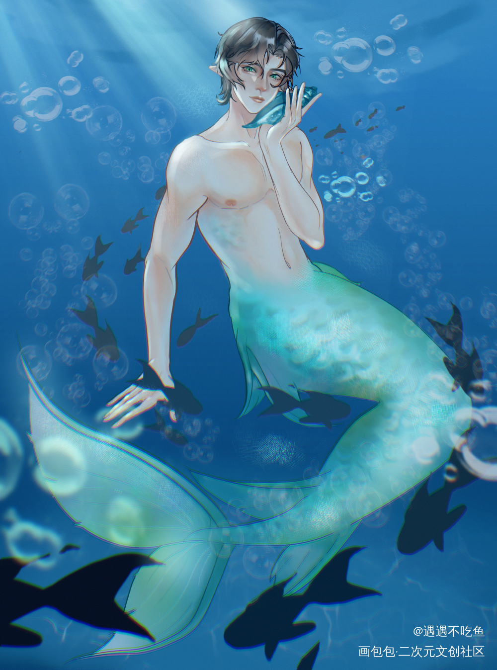 『畅响大海』_刘畅板绘涂绘画作品