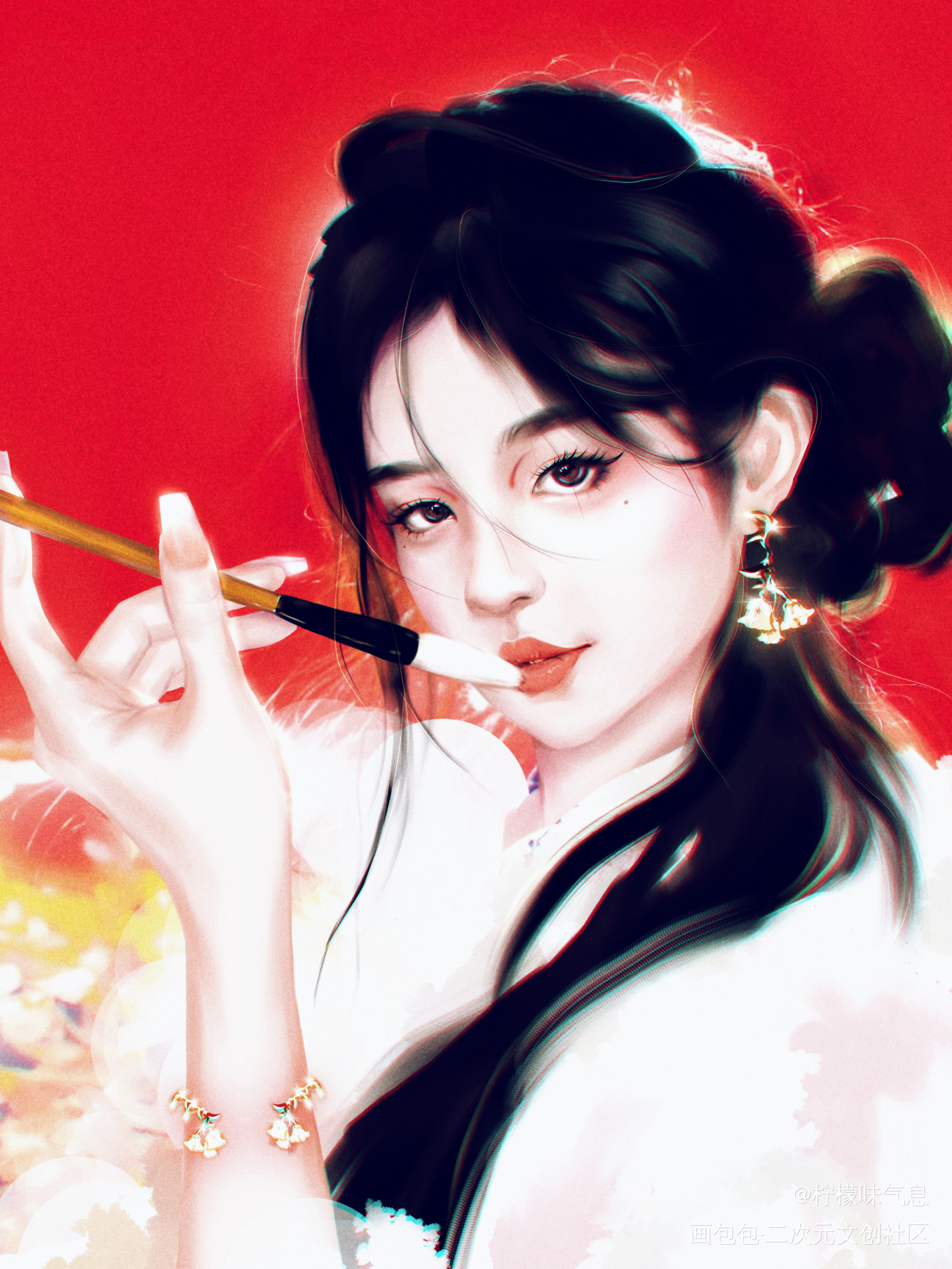 狐妖小红娘_狐妖小红娘板绘涂手绘绘画作品