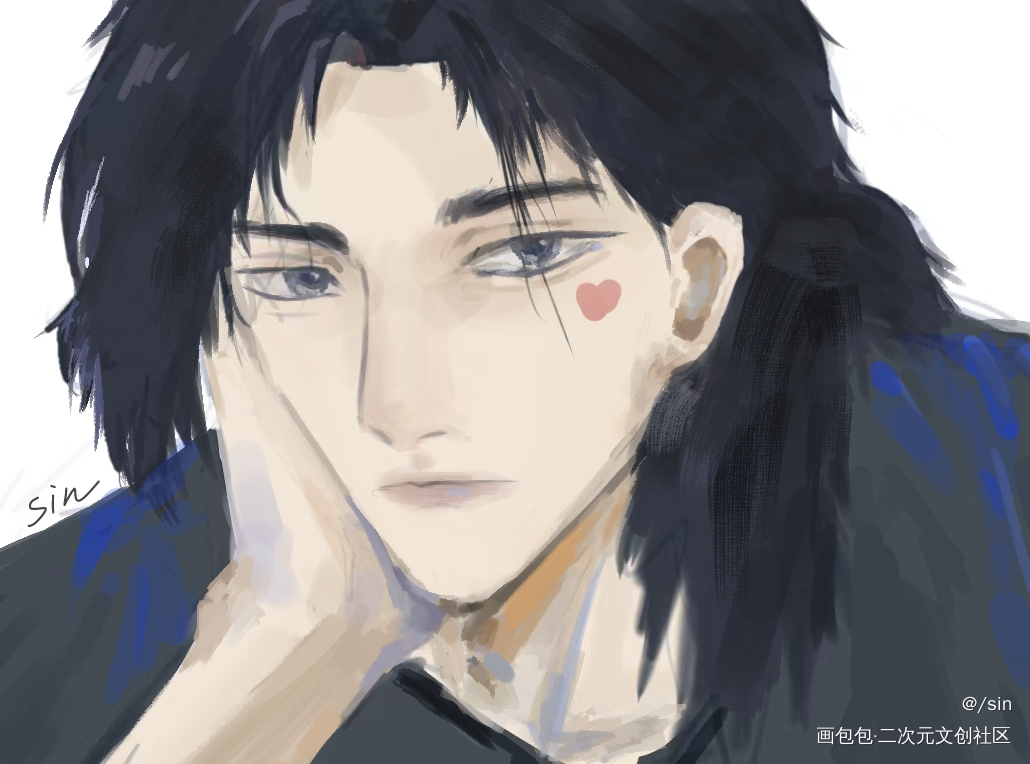 一个何故视角_188男团寒故宋居寒绘画作品