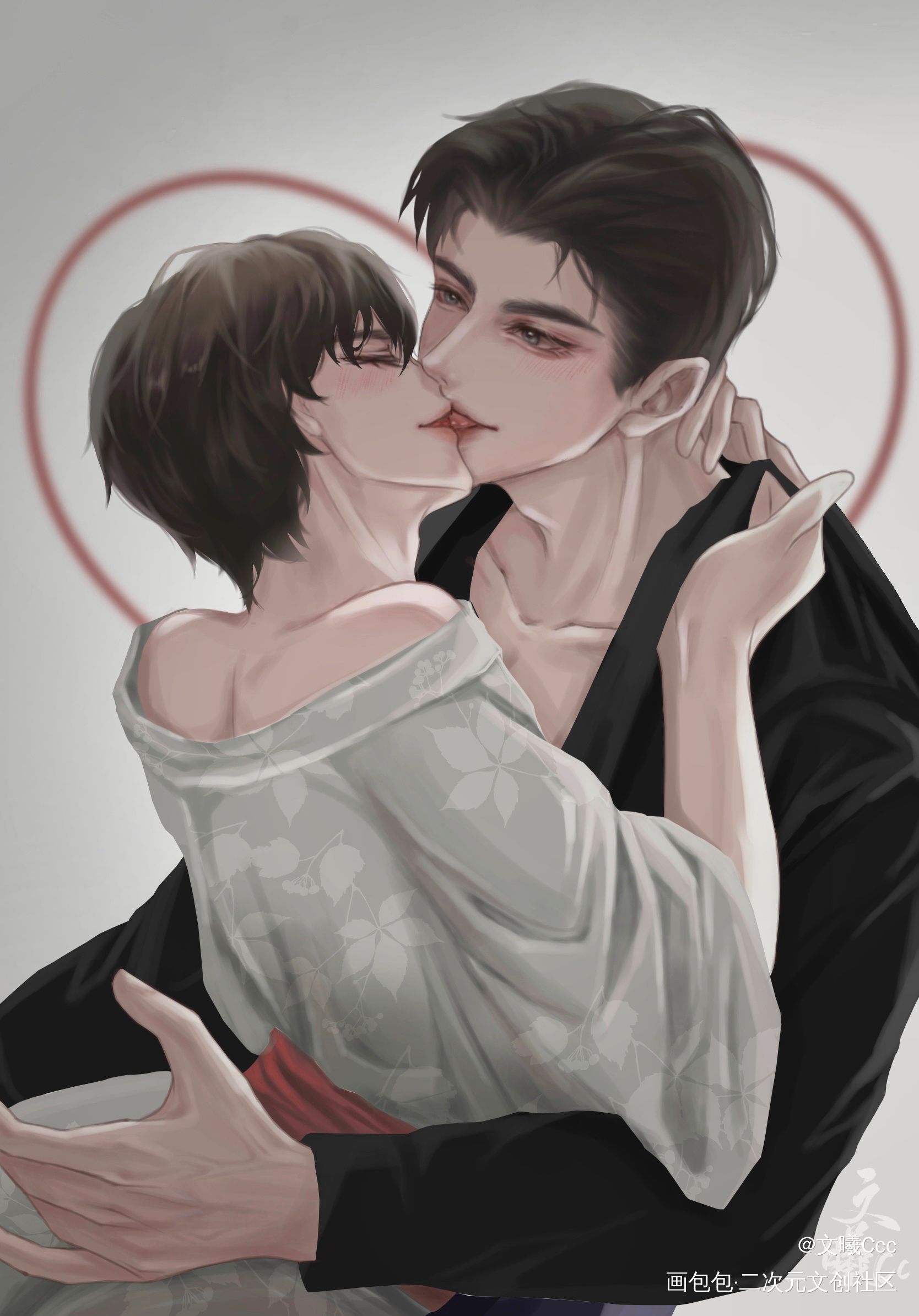 Kiss Kiss_娘娘腔188男团群秀李程秀邵群绘画作品