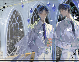 燃晚现代婚礼_绘画作品