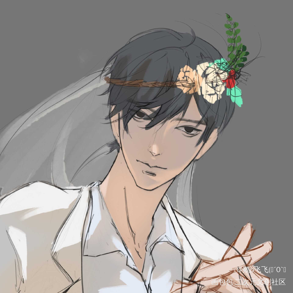 严江婚礼纪✨🌸_破云严江绘画作品