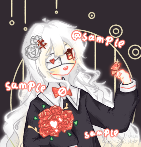 2r盲盒稿_盲盒老板的oc摸鱼绘画作品