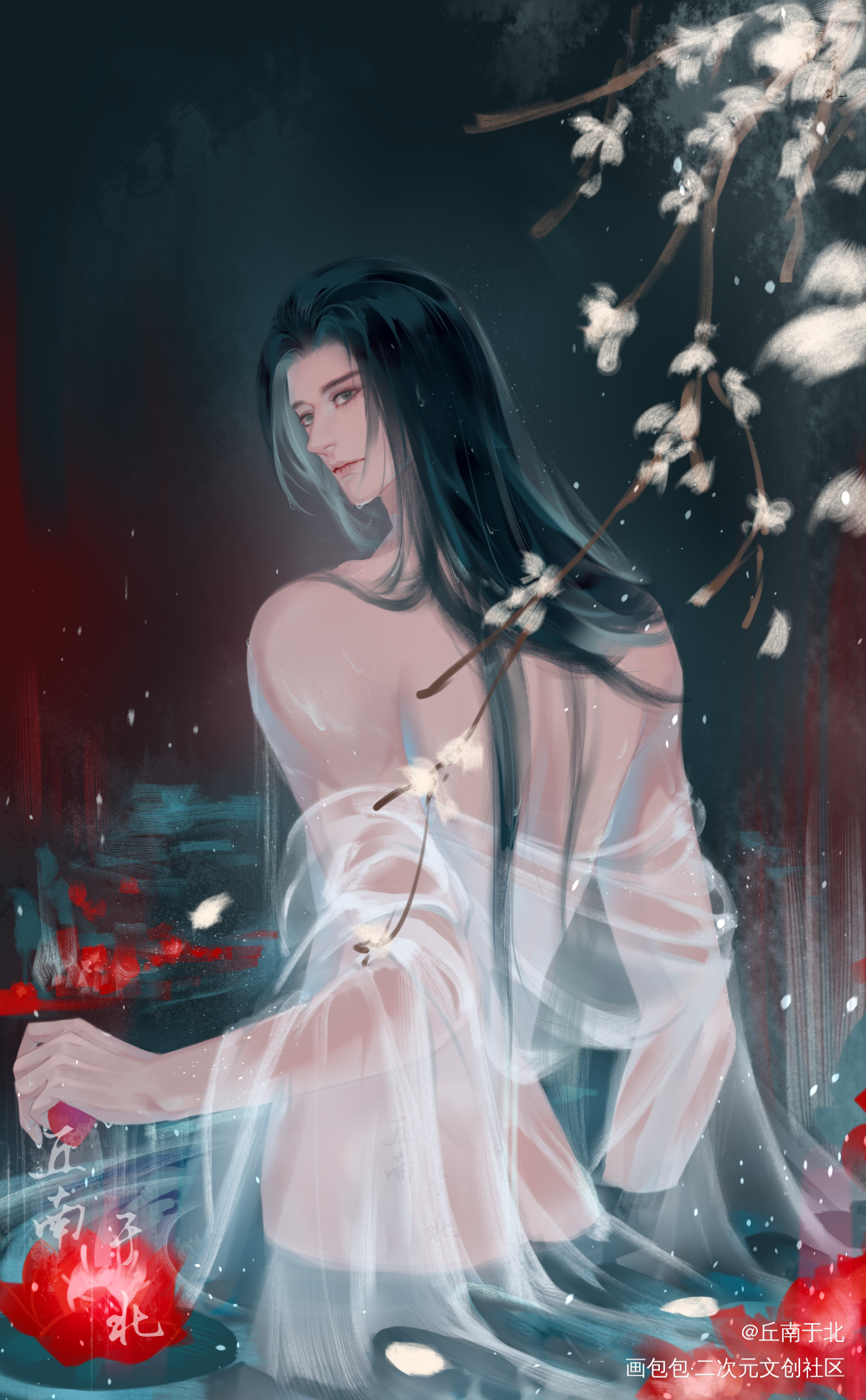 红莲映君_二哈和他的白猫师尊燃晚楚晚宁我要上首推绘画作品