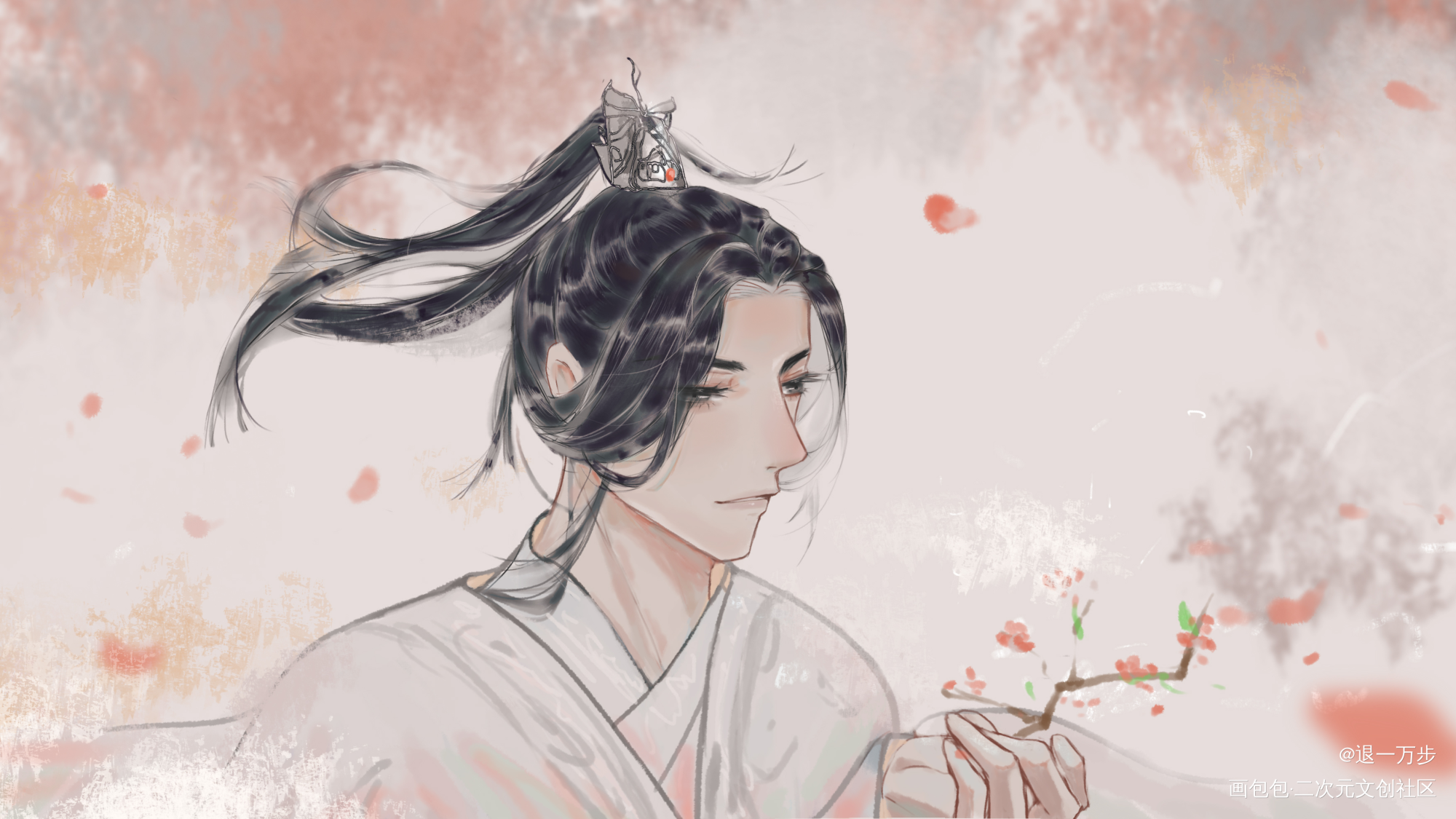 这一生。_二哈和他的白猫师尊燃晚楚晚宁绘画作品