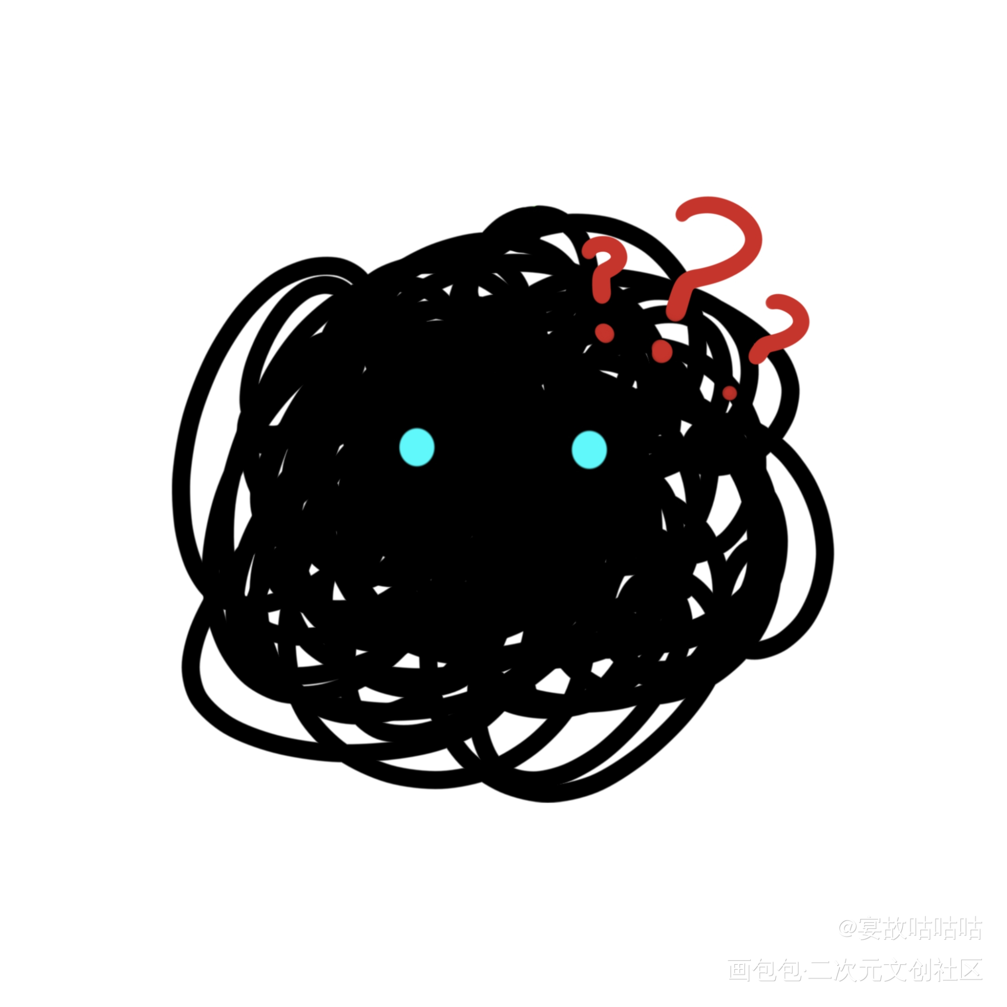 小狗线团_我在惊悚游戏里封神绘画作品