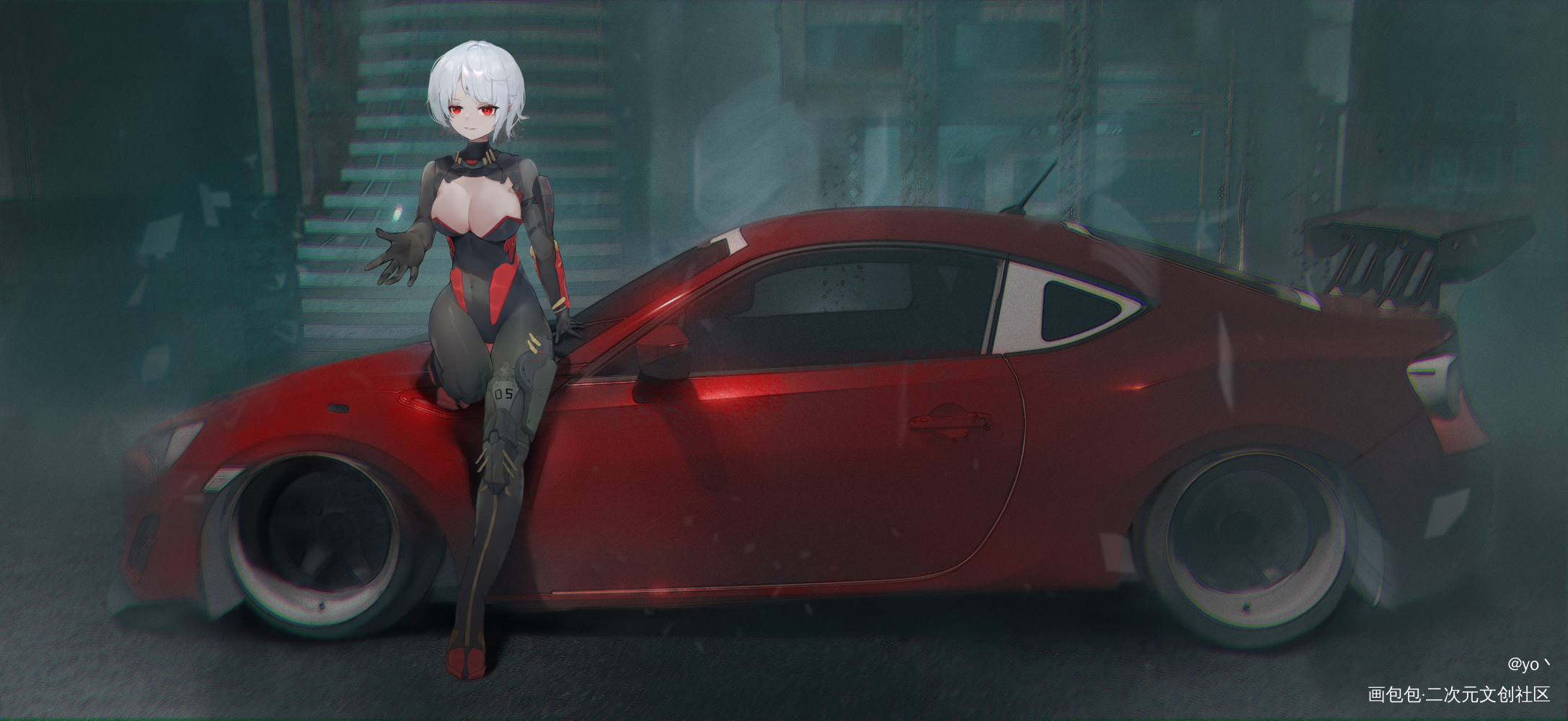 车手_日系插画绘画作品