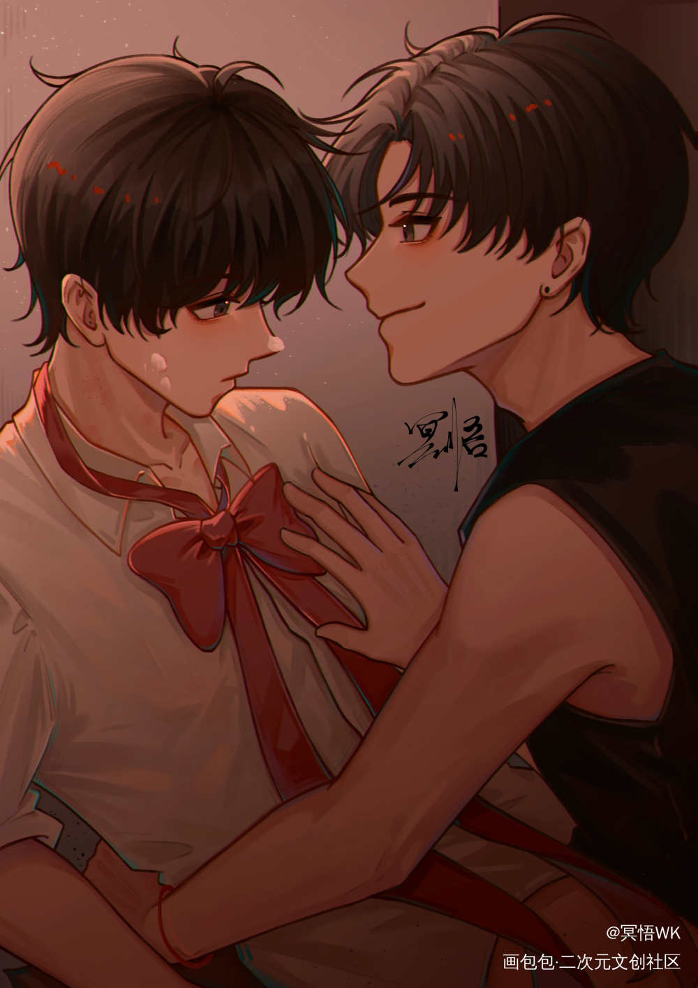 朝哥生日快乐_伪装学渣朝俞绘画作品