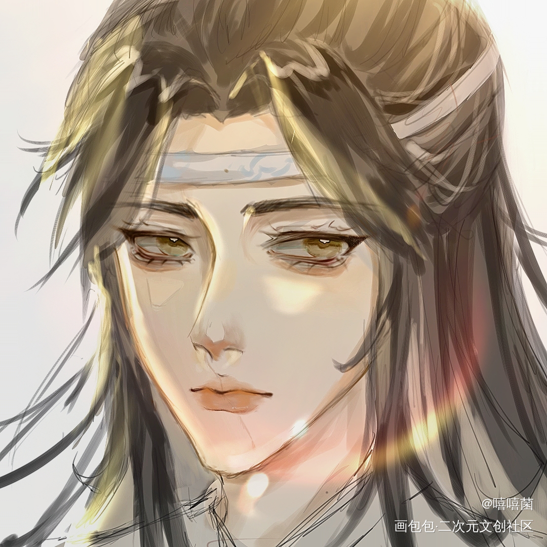 画的忘机嘿嘿嘿嘿_魔道祖师蓝忘机绘画作品