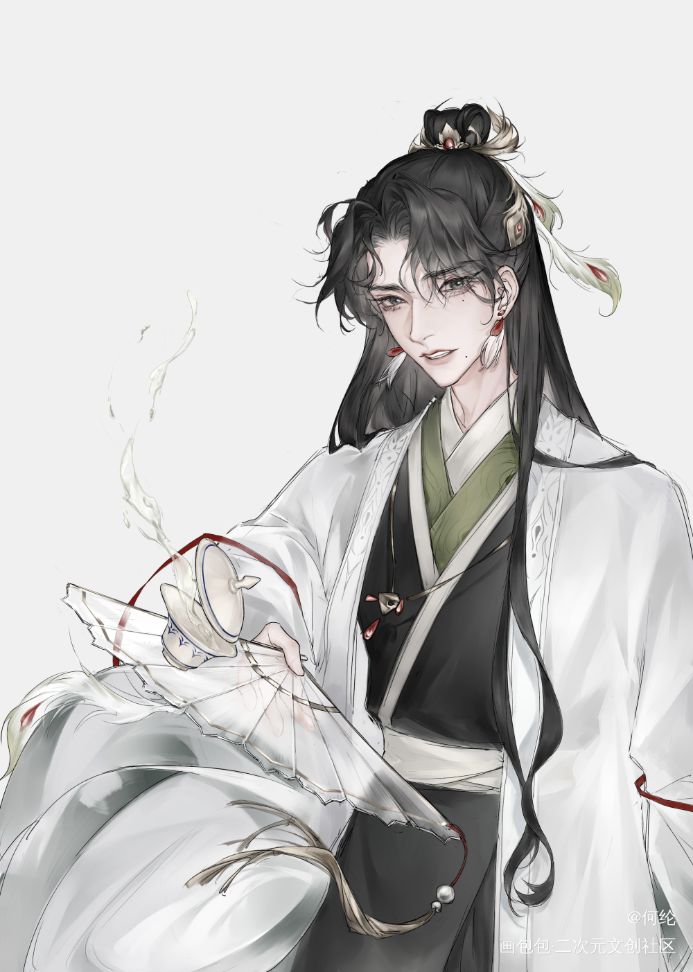 重新传一下开个明信片吧_原创oc绘画作品