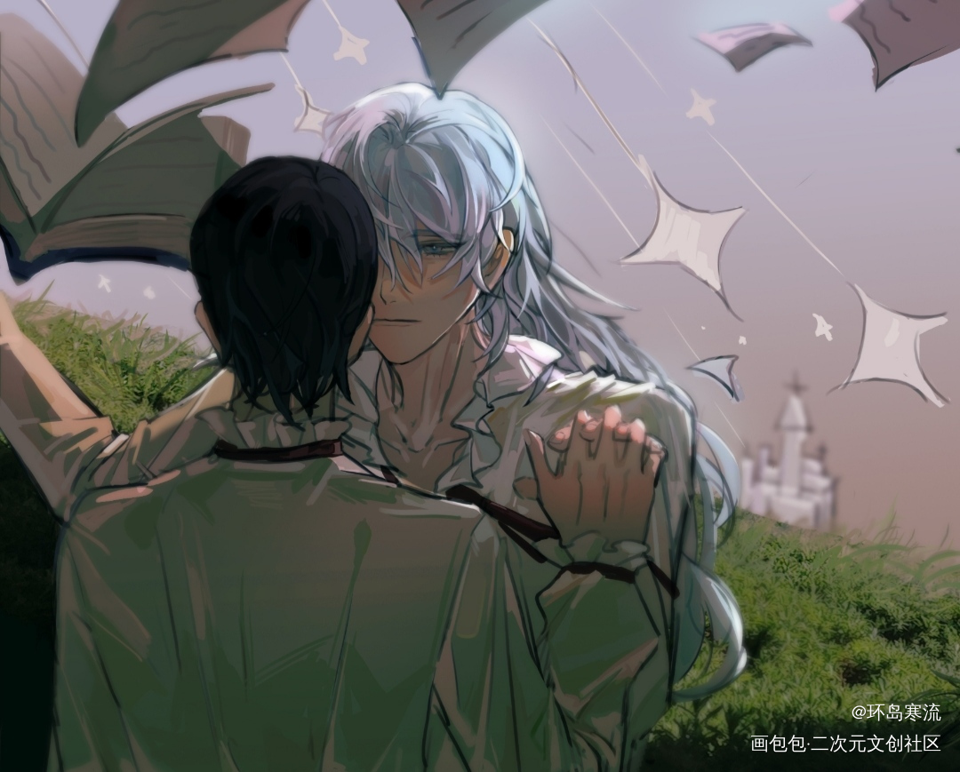 立秋_我在惊悚游戏里封神白柳塔柳谢塔绘画作品