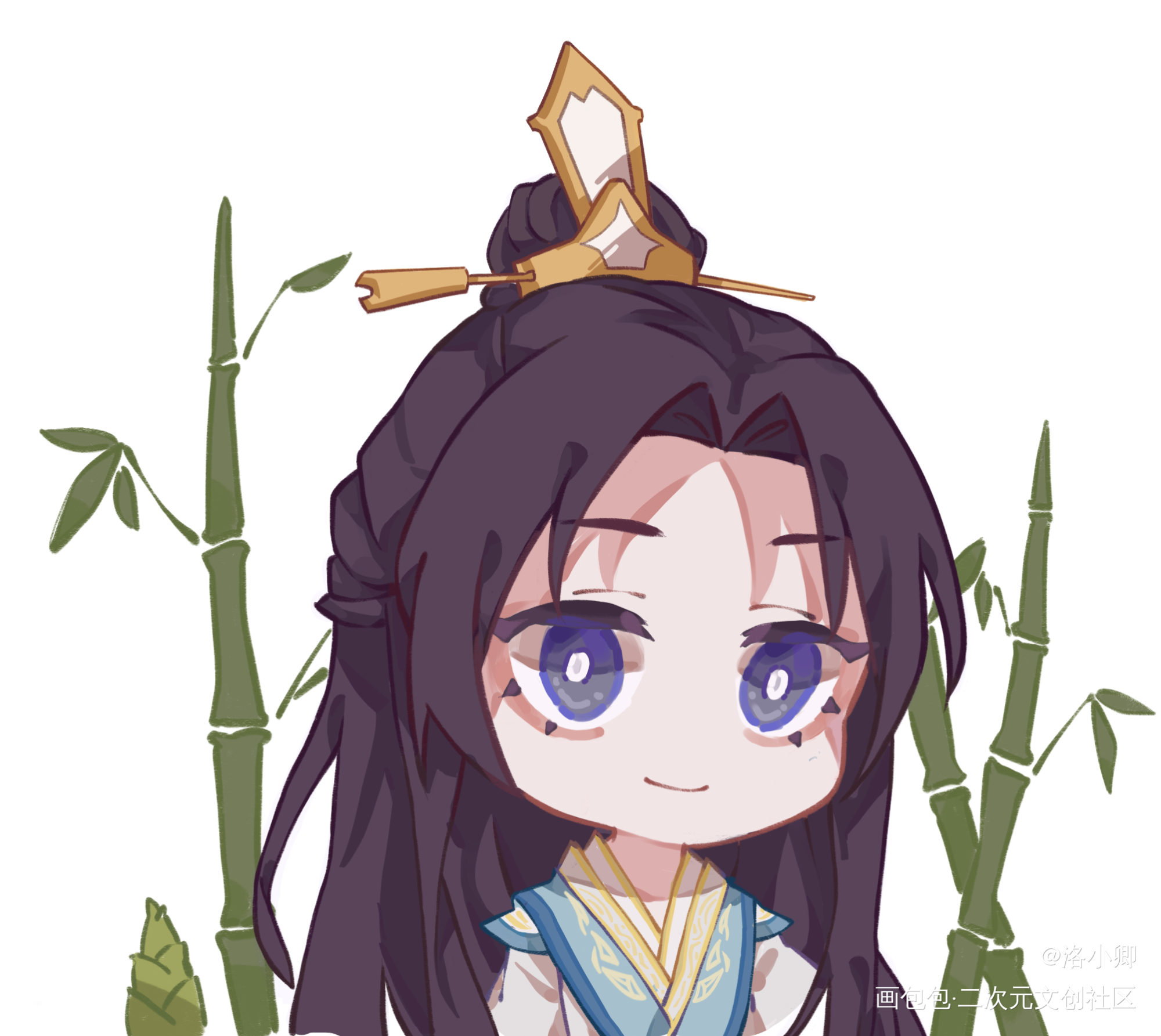 Q版沈清秋_人渣反派自救系统冰秋绘画作品