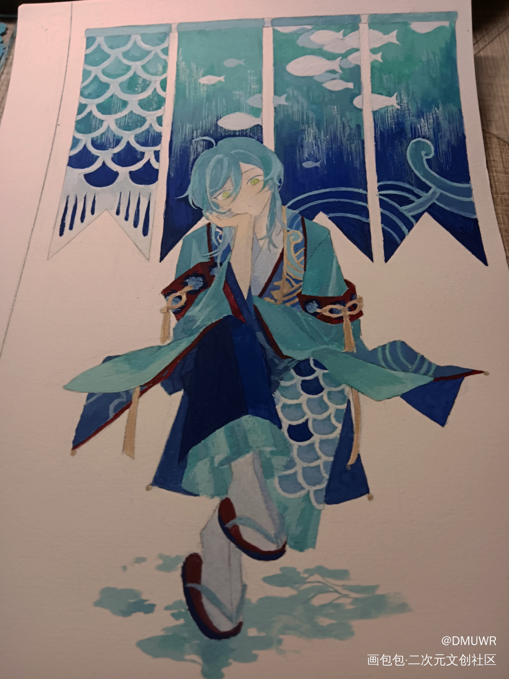 失踪人口回归_偶像梦幻祭姬宫桃李深海奏汰白鸟蓝良绘画作品