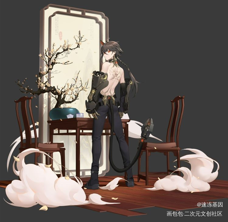 常羽_战双帕弥什立绘我要上首推常羽战双常羽绘画作品