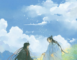 画了灿烂的忘羡_绘画作品