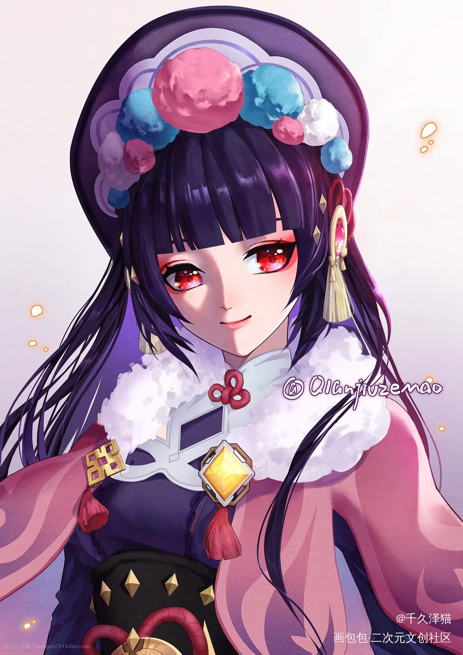 原神云堇_原神云堇板绘涂插画绘画作品