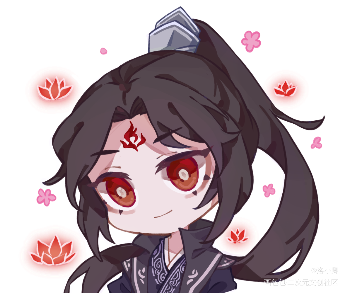 Q版洛冰河_人渣反派自救系统绘画作品