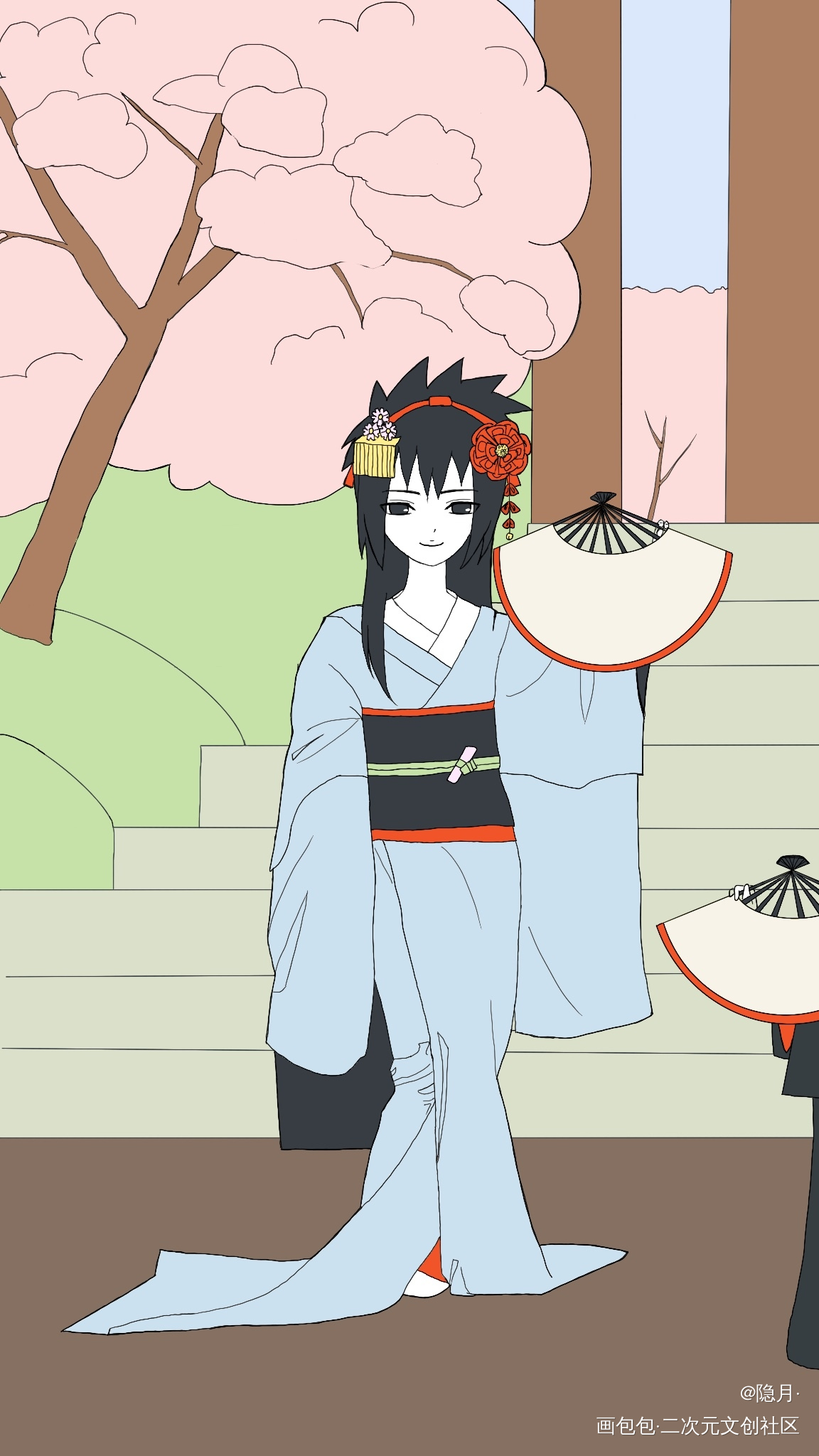 斑和泉奈_火影忍者宇智波斑宇智波泉奈绘画练习绘画作品