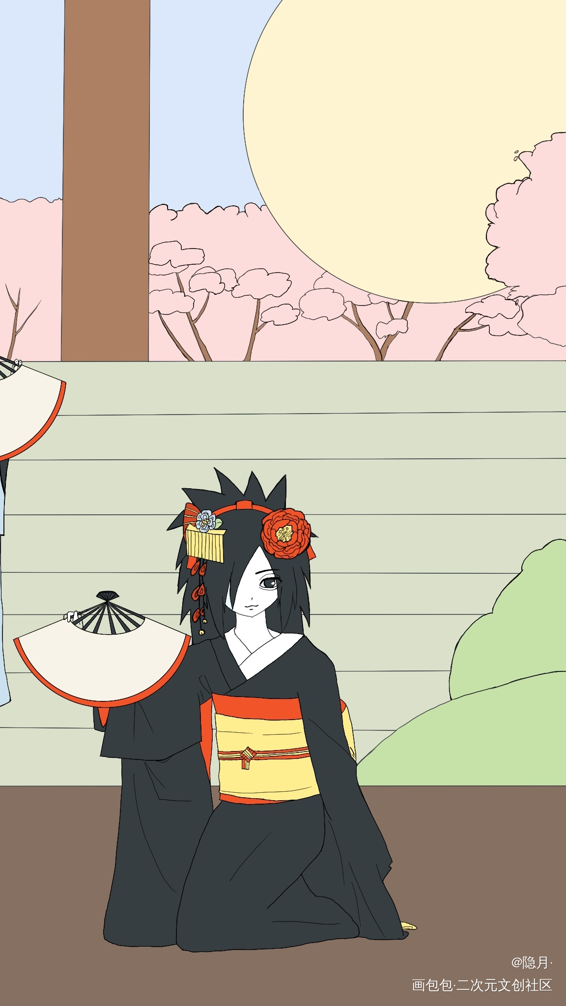 斑和泉奈_火影忍者宇智波斑宇智波泉奈绘画练习绘画作品