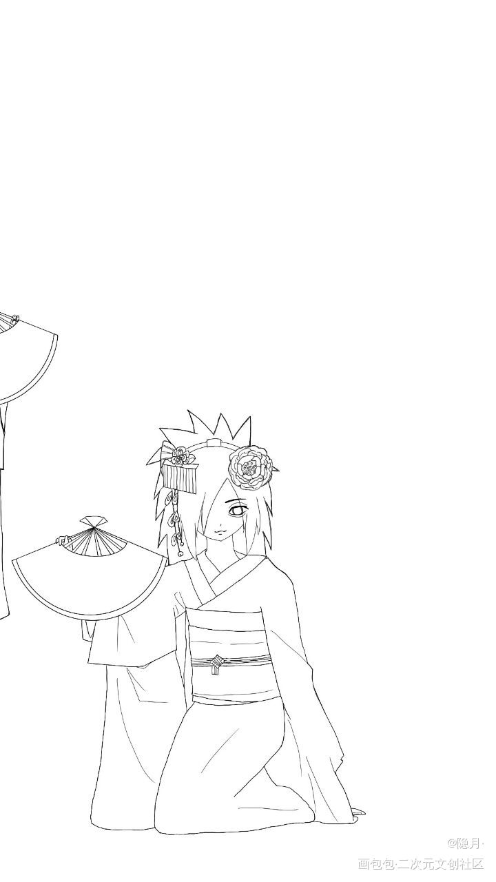 斑和泉奈_火影忍者宇智波斑宇智波泉奈绘画练习绘画作品