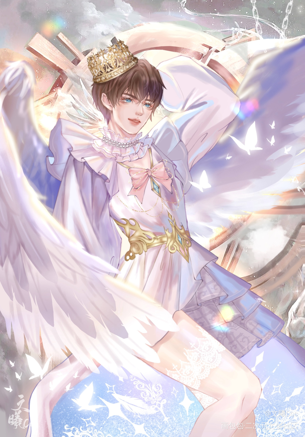 神秘美丽且永远善良_娘娘腔188男团群秀李程秀绘画作品