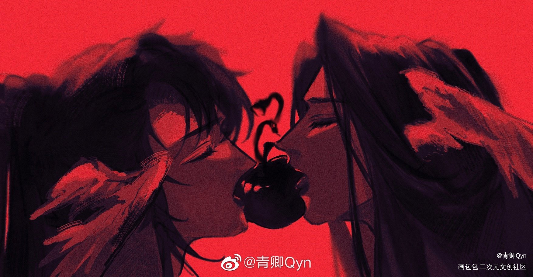 _魔道祖师忘羡绘画作品