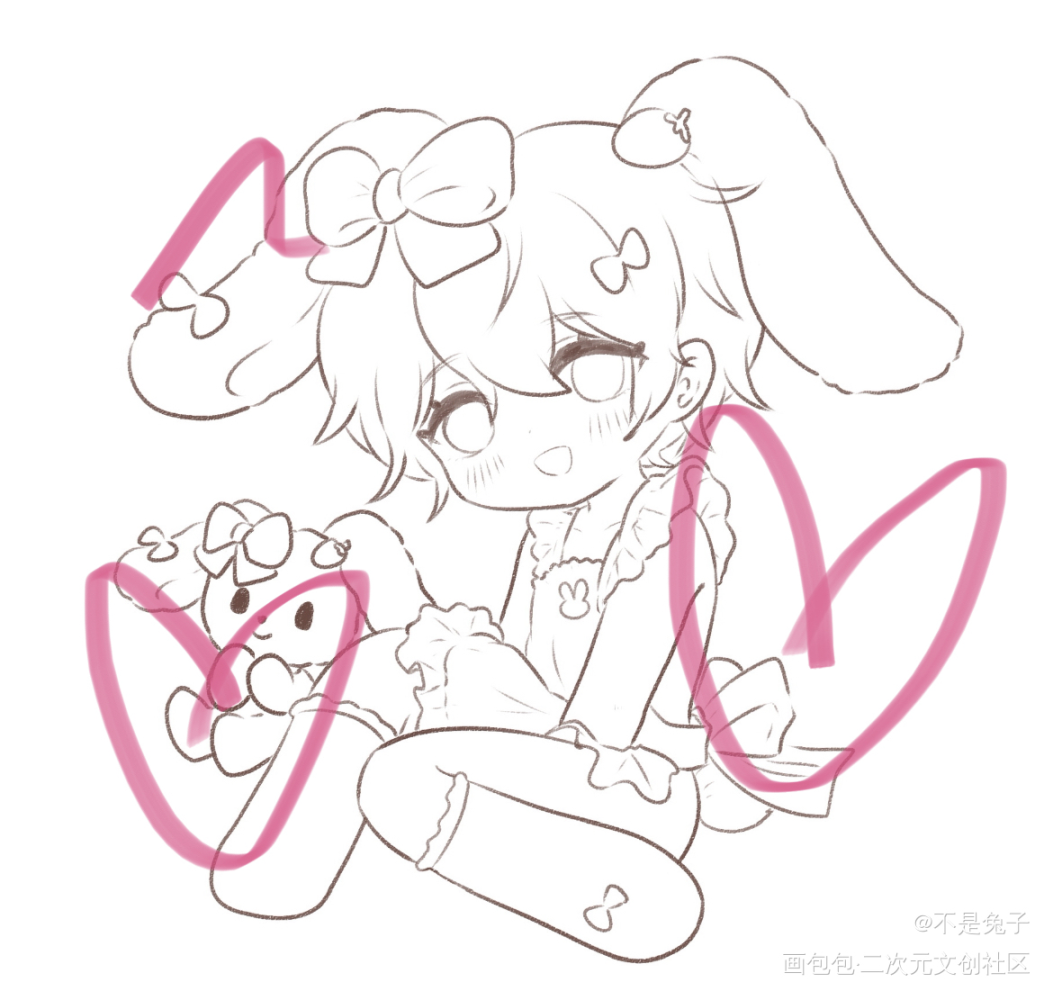 三丽鸥伪联动弃案之一的秀秀_娘娘腔188男团李程秀绘画作品