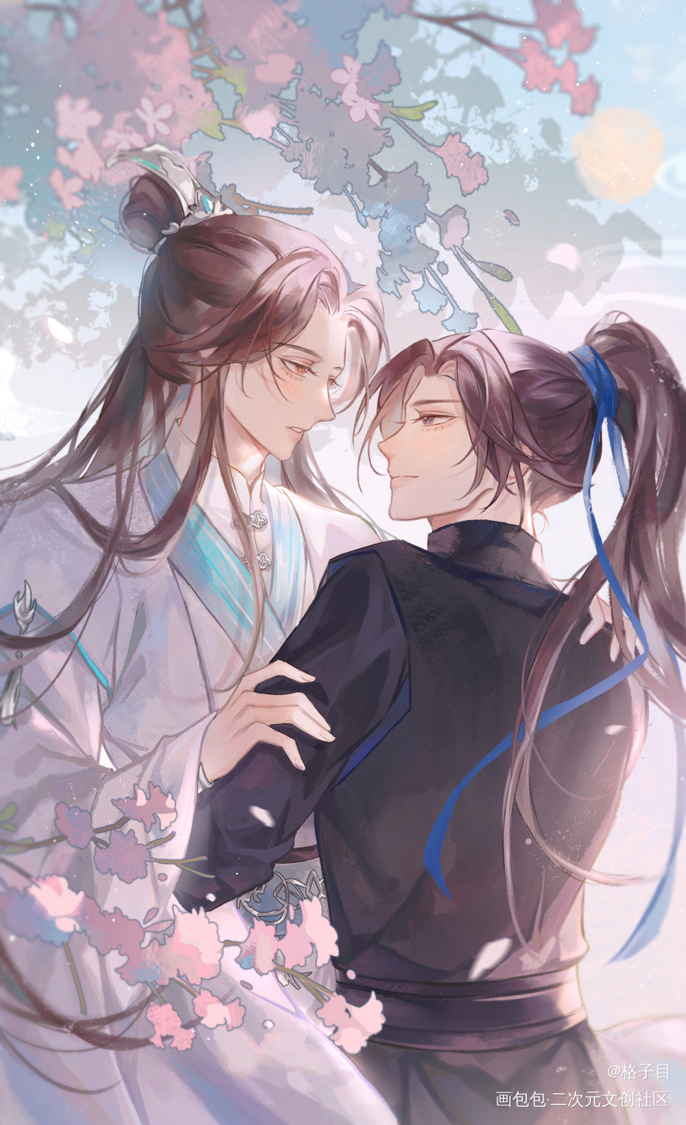 师尊入我怀_二哈和他的白猫师尊燃晚楚晚宁绘画作品