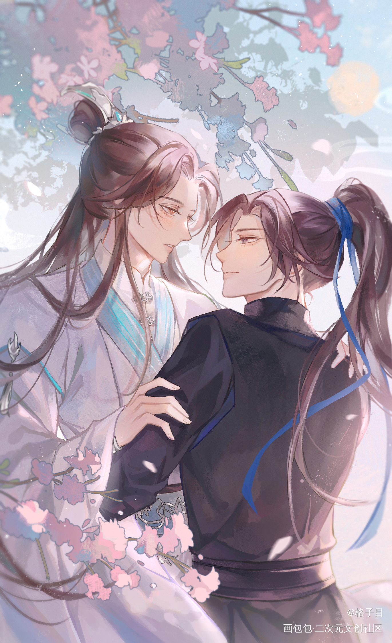师尊入我怀_二哈和他的白猫师尊燃晚楚晚宁绘画作品