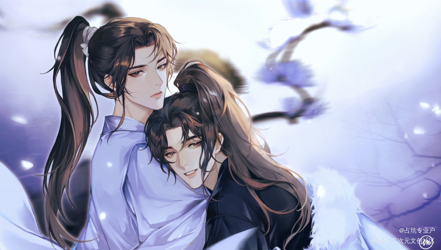 _二哈和他的白猫师尊绘画作品